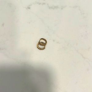 Local Eclectic Gold Diamond Huggies (Pair)